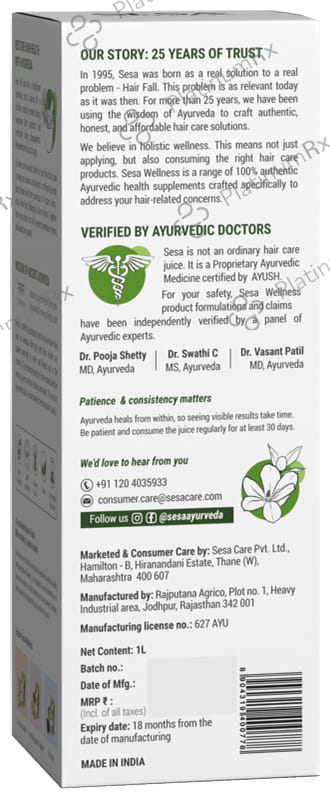 Sesa Ayurvedic Hair Care Juice