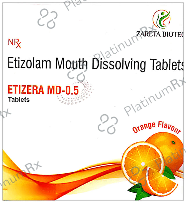 Etizera MD 0.5 Tablet Orange 0s