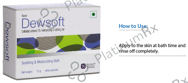 New Dewsoft Moisturising Bar 75gm