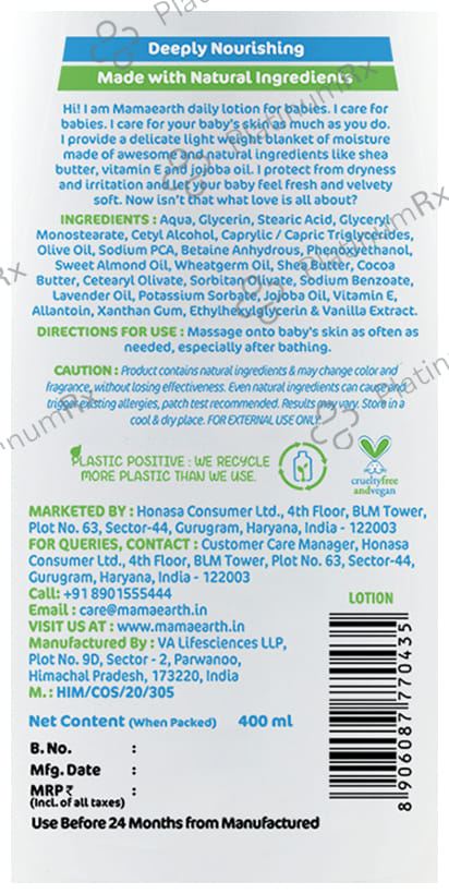 Mamaearth Moisturizing Daily Lotion 400ml
