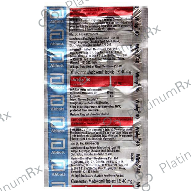 Winbp 40mg Tablet 15s
