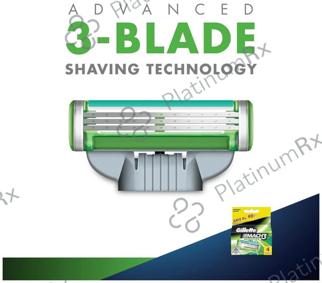 Gillette Mach 3 Shaving Razor Blades Sensitive