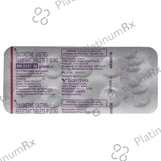 Duloxee 30 Tablet