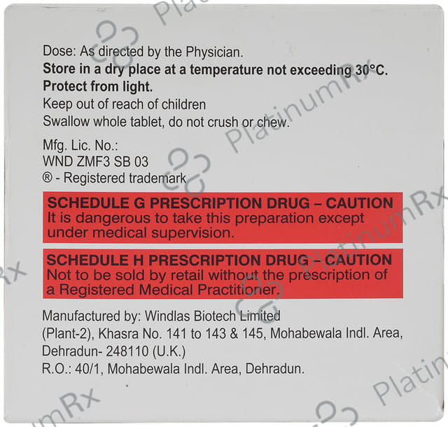Zoryl MF 3/850mg Tablet 10s