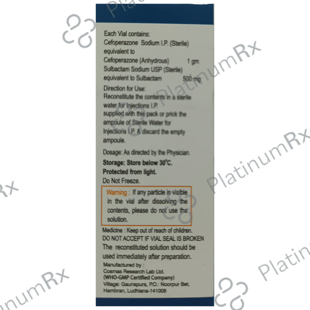 Aegitum CP 1000/500mg Injection 1s