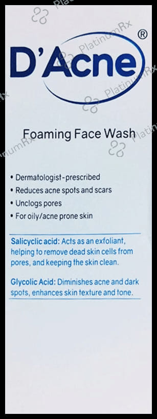 D Acne Foaming Face Wash 60ml