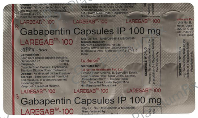 Laregab 100mg Capsule 10s