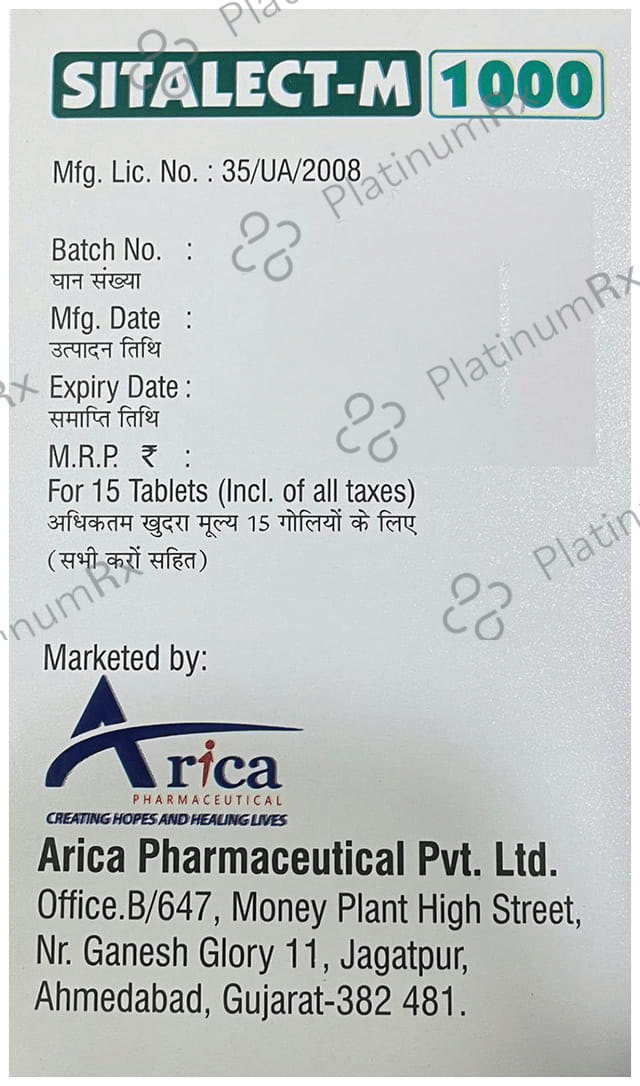 Sitalect M 1000/50mg Tablet 15s