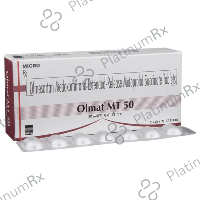 Olmat MT 50/20mg Tablet ER 15s