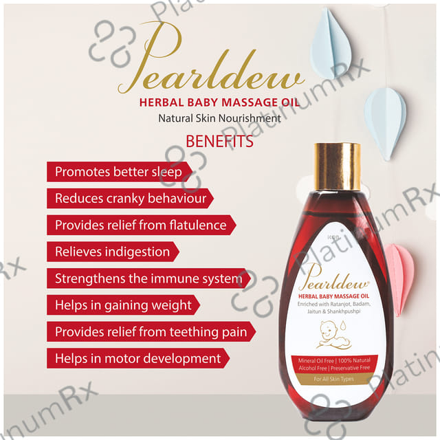 Pearldew Herbal Baby Massage Oil