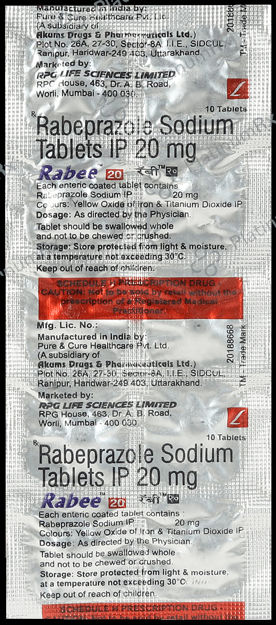 Rabee 20mg Tablet 10s
