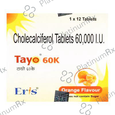 Tayo 60K Orange Flavour Chewable Tablet 12s