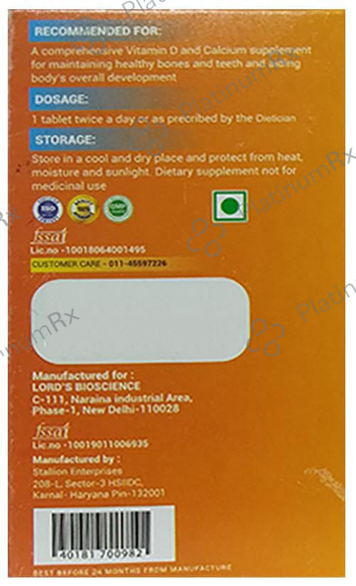 LDD Bioscience Vitamin D Cal Alfa+ - Multivitamin & Multimineral for Healthy Bones & Teeth - Tablet 60 Tablet