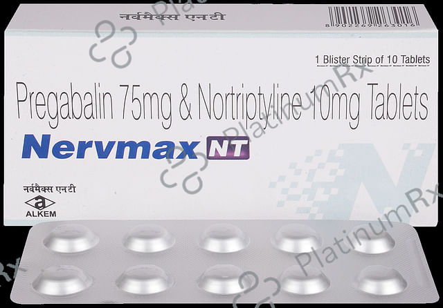 Nervmax NT 75mg/10mg Tablet