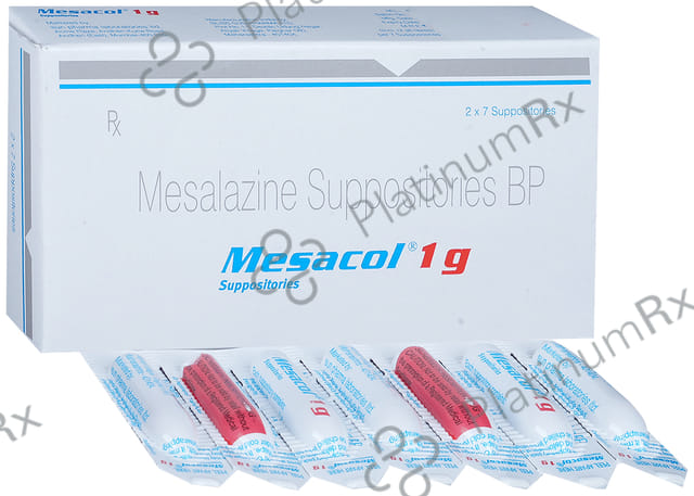 Mesacol 1gm Suppository 7s