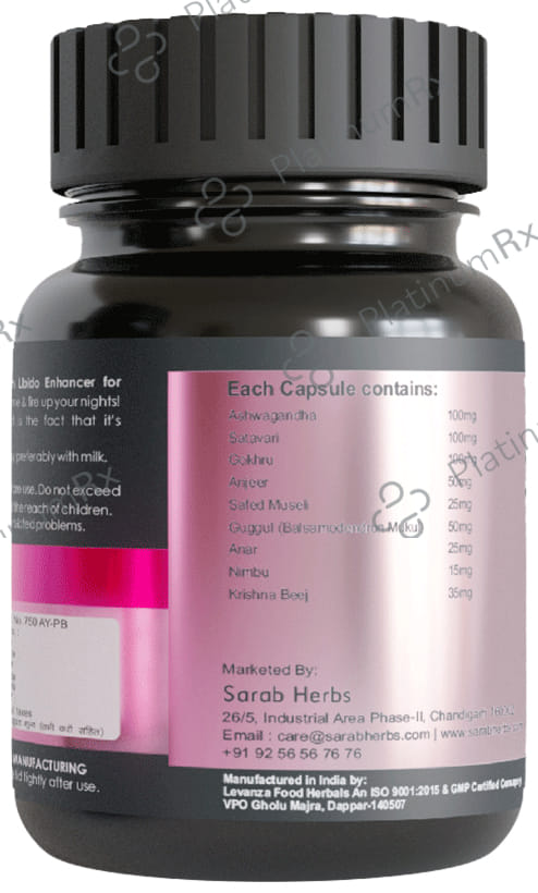 Sarab Herbs Stay In Bed Premium Libido Vitalizer for Women Capsule