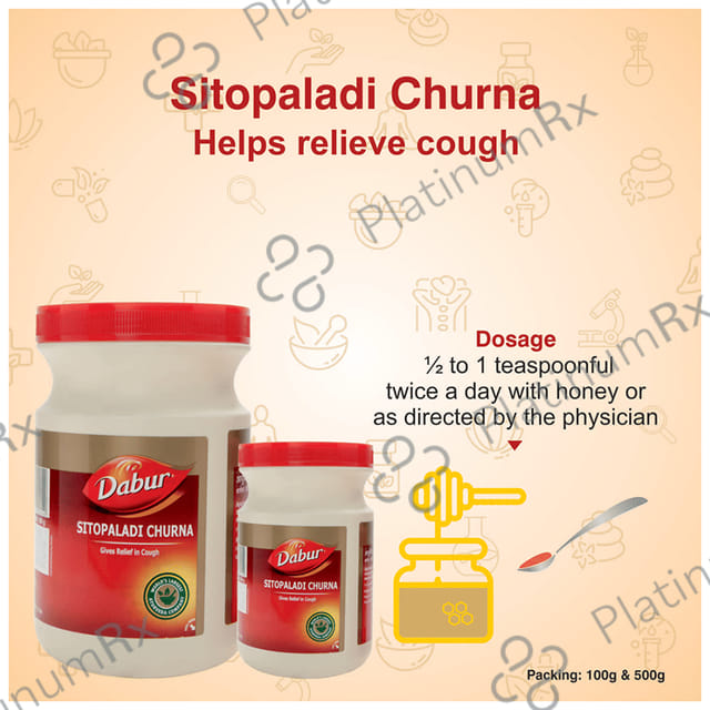 Dabur Sitopaladi Churna - Relieves Cold & Allergies 100 gm