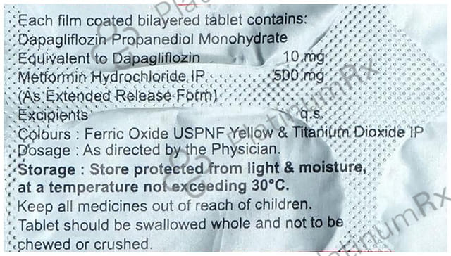 Ezydapa M 10mg/500mg Tablet ER