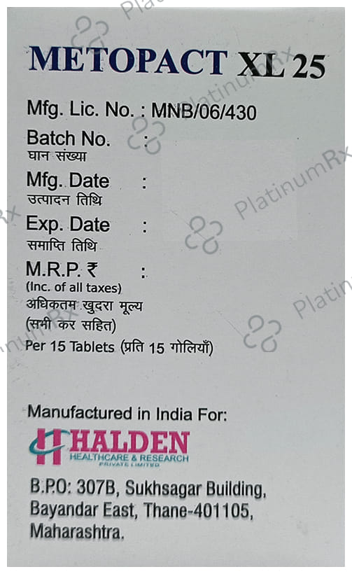Metopact XL 25 Tablet 15s