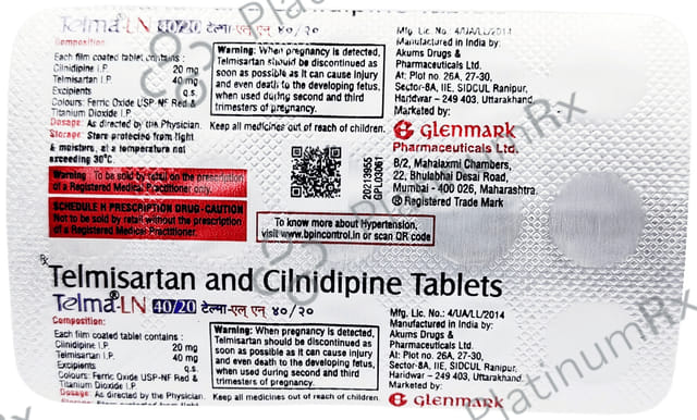 Telma LN 20/40mg Tablet 15s