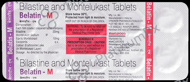 Belatin M 20/10mg Tablet 10s