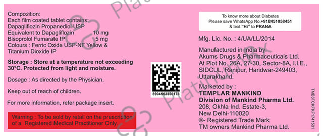 Justoza B 5/10mg Tablet 10s