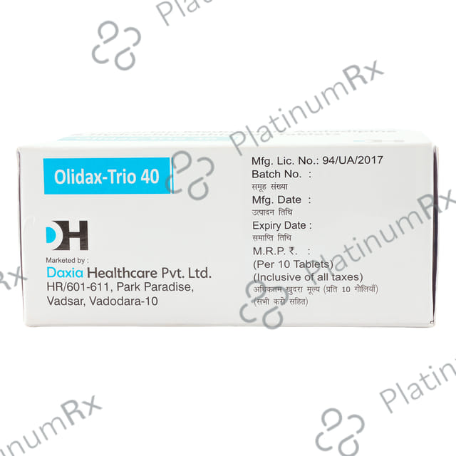Olidax Trio 40/5/12.5mg Tablet 10s