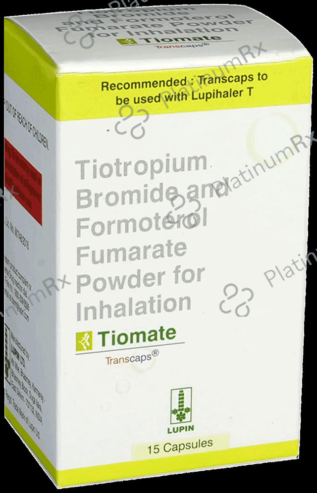 Tiomate 12/18mcg Transcaps 15s