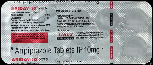 Ariday 10mg Tablet 10s