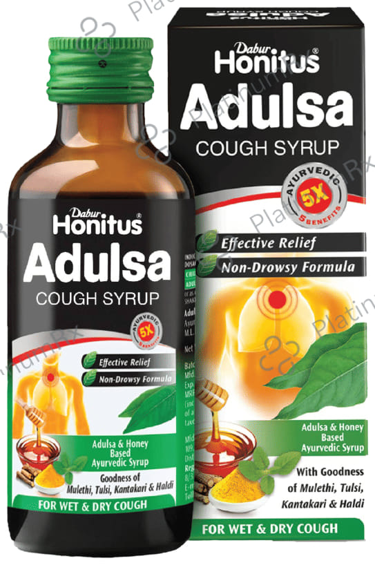 Dabur Honitus Adulsa Cough Syrup 100ml