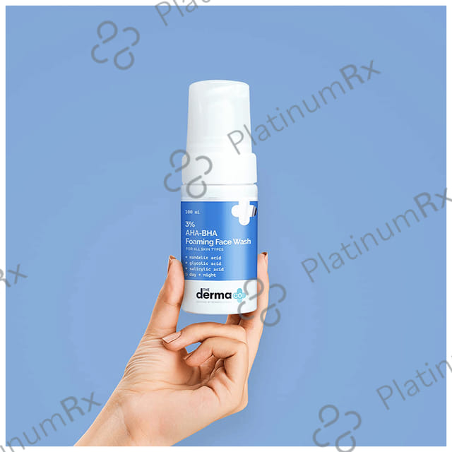 The Derma Co 3% AHA-BHA Foaming Face Wash - For All Skin Types