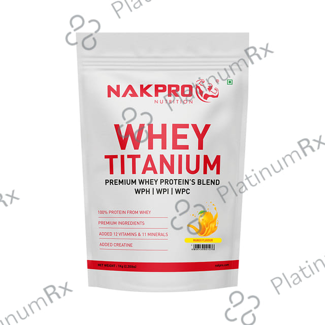 Nakpro Nutrition Whey Titanium Premium Whey Protein's Blend Mango