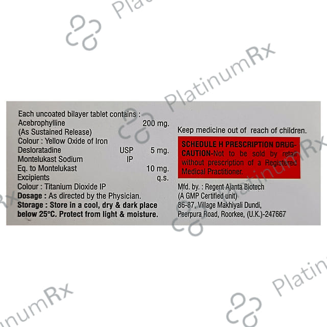 Aero DL 200/5/10mg Tablet SR 10s