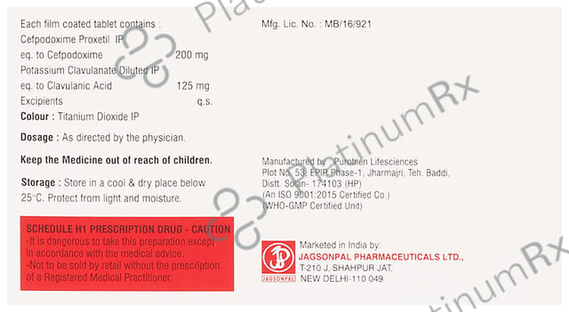 Cladoxim 200 mg/125 mg Tablet