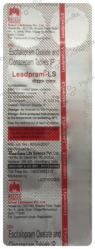 Leadpram LS 0.25/5mg Tablet 10s