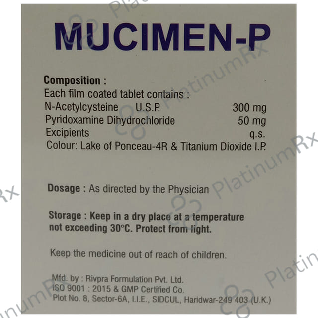 Mucimen P 300mg/50mg Tablet