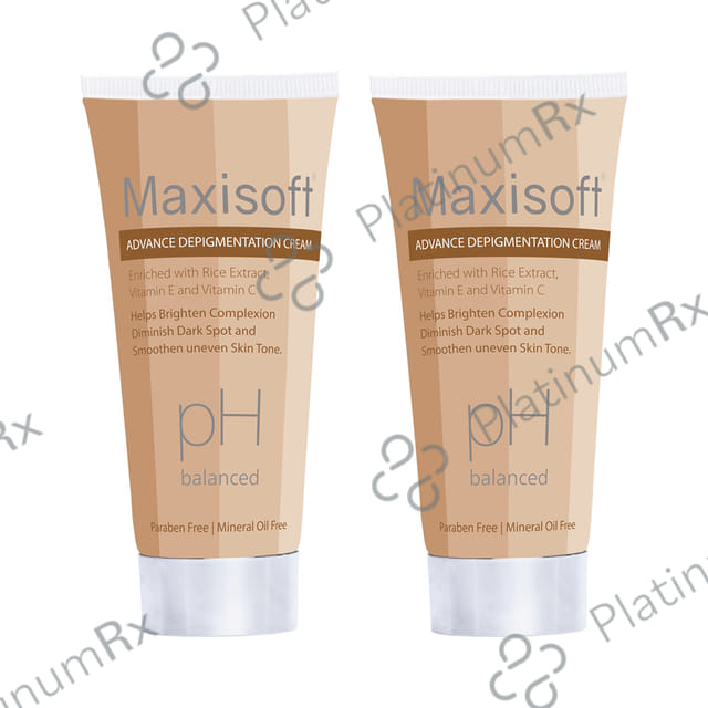 Maxisoft PH Balanced Advance Depigmentation Cream (50gm Each) 2 Tubes