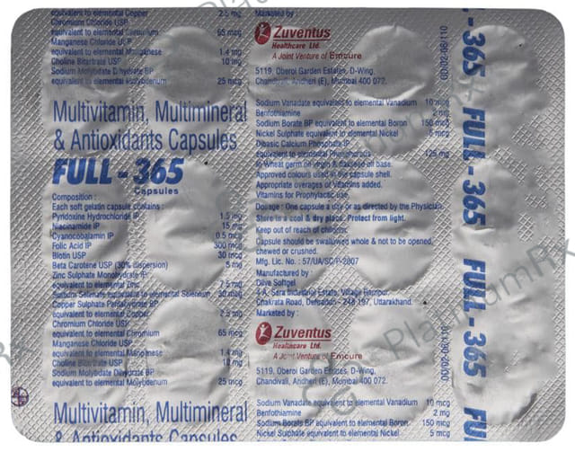 Full 365mg Capsule 15s