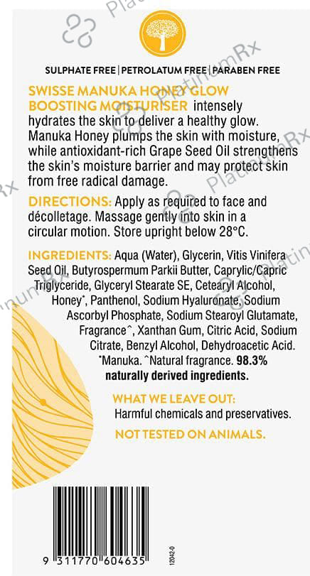 Swisse Manuka Honey Glow Boosting Moisturiser