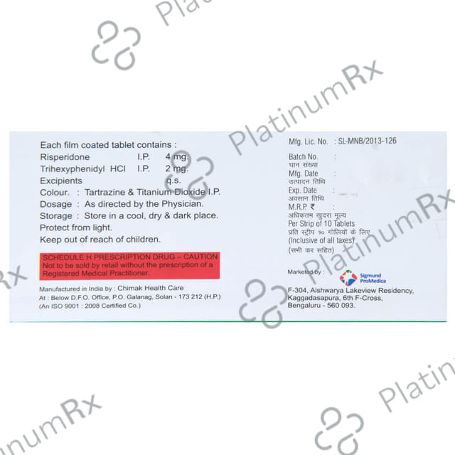 Riswel Forte 4mg/2mg Tablet