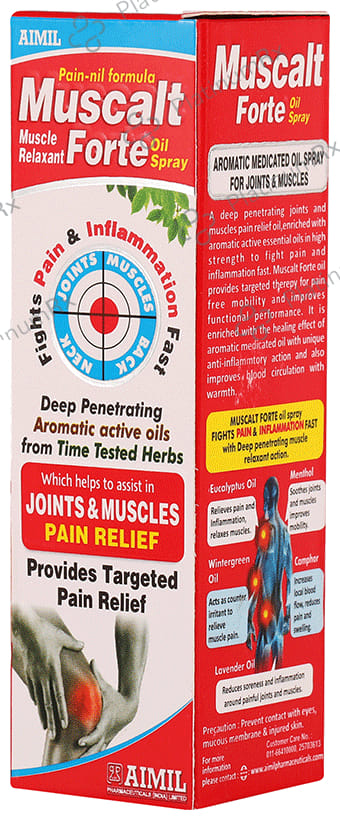 Aimil Muscalt Forte Oil Spray - Relieves Joint & Muscle Pain 60 ml