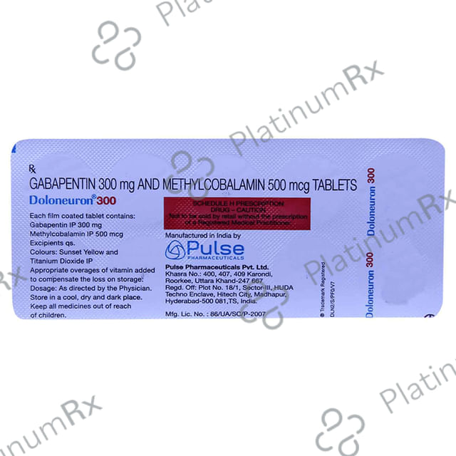 Doloneuron 300mg/500mcg Tablet 10s