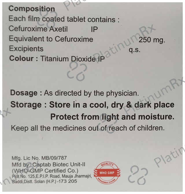 Sefta 250mg Tablet 10s