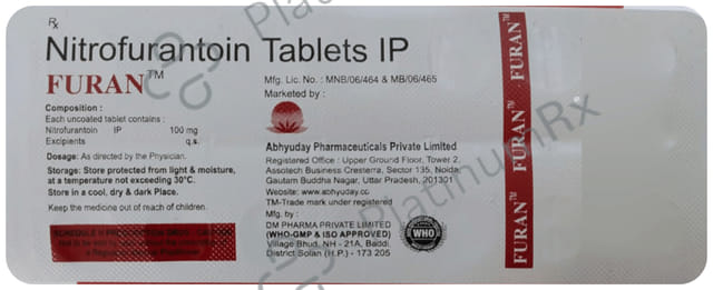 Furan 100mg Tablet 14s