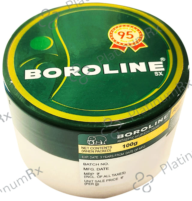 Boroline SX Antiseptic Ayurvedic Dry Skin Cream 100 gm