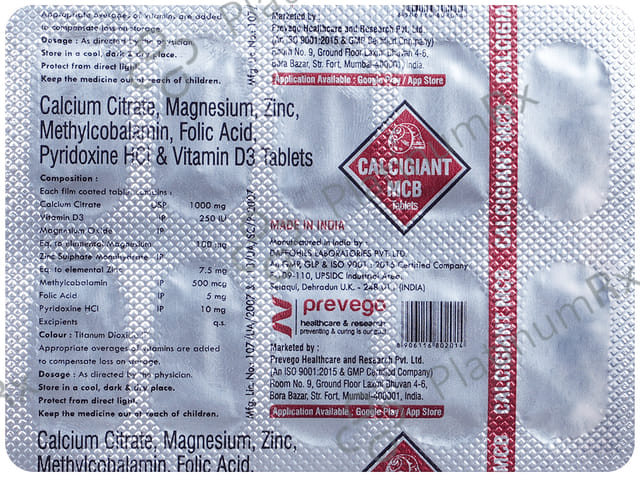 Calcigiant MCB Tablet 10s