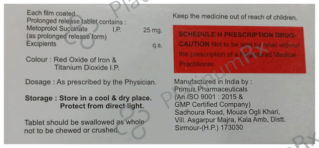 Metcure XR 25mg Tablet 10s