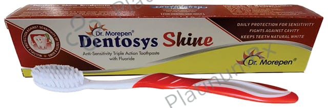 Dr. Morepen Dentosys Shine Toothpaste with Toothbrush Free