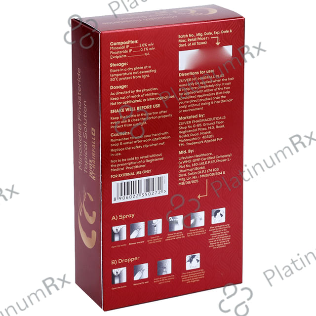 Zuiver Hair Regrowth Solution Alcohol Free