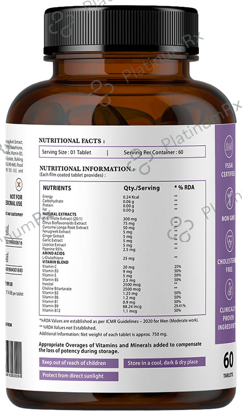 Nirvasa Milk Thistle Tablet (60 Each) 1 Bottle